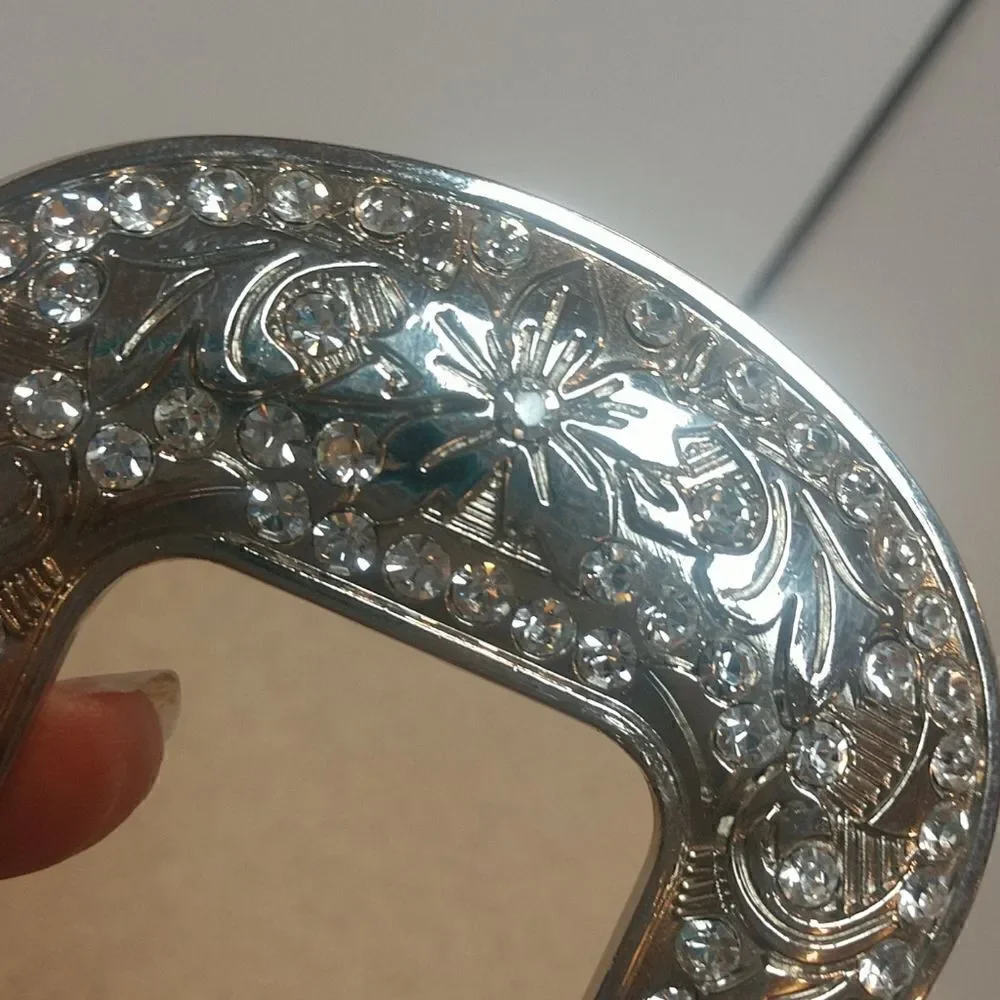 Hand Tooled Studded Leather Belt